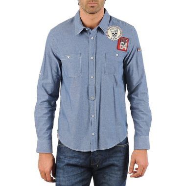 Camicia a maniche lunghe Uomo Mr Marcel NEBRASKA Blu, elegante e versatile, realizzata in tessuto di alta qualità. Perfetta per occasioni formali e casual, ideale per completare il tuo look con stile. Disponibile in diverse taglie.