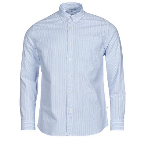 Camicia a maniche lunghe uomo Selected SLHREGRICK in blu, realizzata in tessuto di alta qualità, ideale per un look elegante e casual. Perfetta per ogni occasione, questa camicia è un must-have nel guardaroba maschile. Scopri lo stile raffinato e la comodità di Selected SLHREGRICK, il capo perfetto per completare i tuoi outfit.