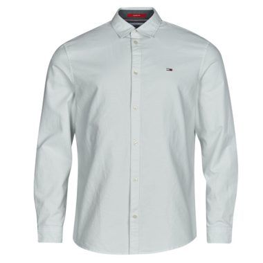 Camicia a maniche lunghe uomo Tommy Jeans TJM CLASSIC OXFORD SHIRT in blu, elegante e versatile, perfetta per il casual e l'abbigliamento formale. Design classico e materiali di alta qualità per un comfort duraturo. Ideale per ogni occasione, un must-have nel guardaroba maschile.