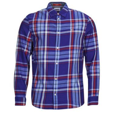 Camicia a maniche lunghe uomo Tommy Jeans TJM CLSC ESSENTIAL CHECK SHIRT in Marine. Design a quadri classico e moderno, realizzata in materiale di alta qualità per garantire comfort e stile. Perfetta per ogni occasione, dall'uso quotidiano a eventi casual. Acquista ora la tua camicia Tommy Jeans per un look impeccabile e alla moda.