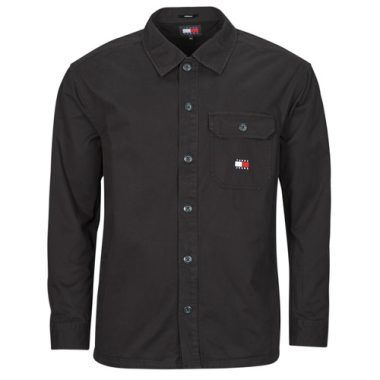 Camicia a maniche lunghe Uomo Tommy Jeans TJM ESSENTIAL SOLIDOVERSHIRT Nero, ideale per uno stile casual ed elegante. Realizzata in tessuto di alta qualità, questa camicia versatile è perfetta per ogni occasione e si abbina facilmente a qualsiasi outfit. Scegli la camicia Tommy Jeans per un look moderno e alla moda.