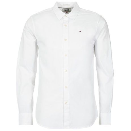 Camicia a maniche lunghe uomo Tommy Jeans TJM ORIGINAL STRETCH SHIRT in bianco, realizzata con un tessuto elastico per una vestibilità comoda e moderna. Ideale per outfit casual ed eleganti, questa camicia è perfetta per ogni occasione. Aggiungi un tocco di stile al tuo guardaroba con la camicia Tommy Jeans, un must-have per gli amanti della moda.