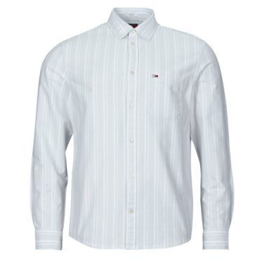 Camicia a maniche lunghe Uomo Tommy Jeans TJM REG OXFORD STRIPESHIRT Blu. Elegante camicia in cotone con righe, perfetta per un look casual-chic. Ideale per abbinamenti versatili, disponibile nella classicissima tonalità blu. Perfetta per ogni occasione, dal lavoro al tempo libero.