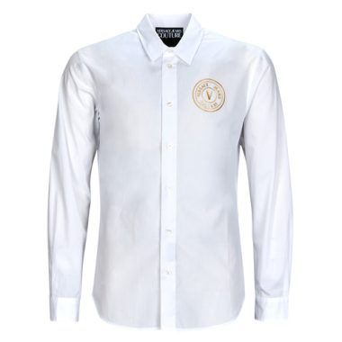 Camicia a maniche lunghe uomo Versace Jeans Couture GALYS2 in bianco, elegante e trendy, perfetta per outfit casual e formali. Design sofisticato e alla moda, ideale per gli amanti dello stile raffinato. Disponibile ora su Outlet Scarpe Online.