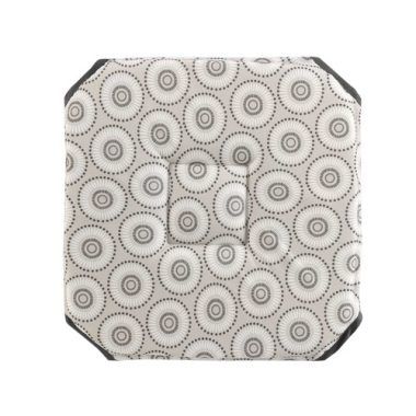 Coprisedia    GALETTE 4 RABATS 36 x 36 x 3.5 CM POLYESTER IMPRIME SALTO X2  Grigio