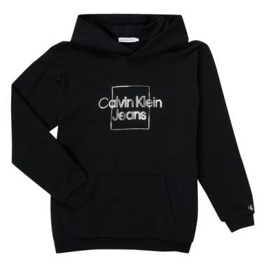 Felpa ragazza Calvin Klein Jeans METALLIC BOX LOGO RELAXED HOODIE in nero, ideale per uno stile casual e alla moda. Scopri il comfort e la qualità del tessuto, perfetta per ogni occasione. Acquista ora la felpa Calvin Klein Jeans e rinnova il tuo guardaroba con un capo trendy e versatile.
