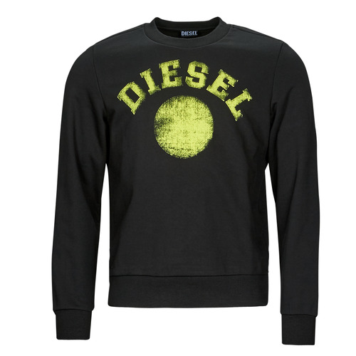 Felpa diesel nera uomo store