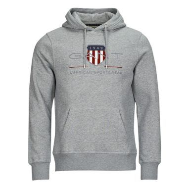 Felpa uomo Gant REG SHIELD HOODIE Grigio, ideale per un look casual e alla moda. Realizzata con materiali di alta qualità, questa felpa è perfetta per le attività all'aperto e il tempo libero. Comoda e versatile, si adatta facilmente a vari stili e occasioni. Acquista online la tua Gant REG SHIELD HOODIE Grigio per un confort senza pari!