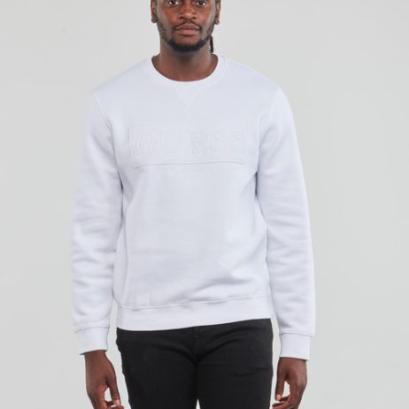 Guess BEAU CN SWEATSHIRT Bianco Felpa Uomo 72.95