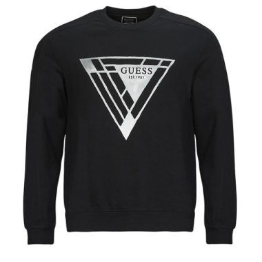 Felpa Uomo Guess FOIL TRIANGLE Nero - Felpa in cotone di alta qualità con design moderno, logo Guess in elegante stampa a triangolo. Perfetta per outfit casual e stili urban. Disponibile in diverse taglie, ideale per la stagione autunnale/invernale. Acquista ora e aggiungi un tocco di stile al tuo guardaroba!
