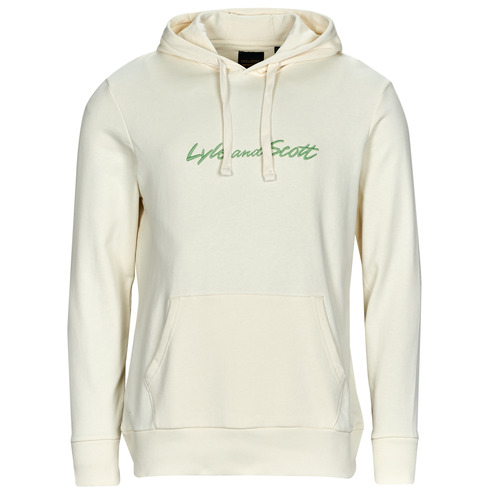 Lyle Scott EMBROIDERED LOGO HOODIE White Men s Sweatshirt 81.95