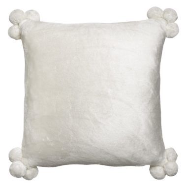 Fodere per cuscini    TENDER POMPONS  Bianco