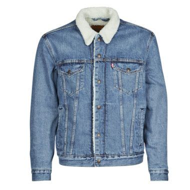 Giacca in jeans uomo Levis TYPE 3 SHERPA TRUCKER Blu, un capo iconico e trendy, perfetto per ogni look casual. Realizzata in denim di alta qualità, questa giacca offre comfort e calore grazie alla foderatura in sherpa. Ideale per outfit primaverili e autunnali, combina stile e funzionalità. Aggiungi un tocco di classe al tuo guardaroba con la giacca Levis TYPE 3 SHERPA TRUCKER.