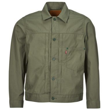 Giacca in jeans uomo Levi's TYPE I TRUCKER verde,  ideale per un look casual e trendy. Realizzata in denim di alta qualità, questa giacca offre comfort e stile, perfetta per ogni stagione. Acquista ora per completare il tuo guardaroba con un evergreen della moda maschile.