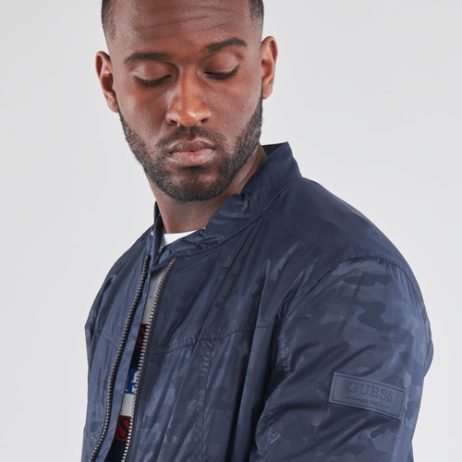 Guess STRETCH BIKER Jacket Blue Men s Jackets 129.95