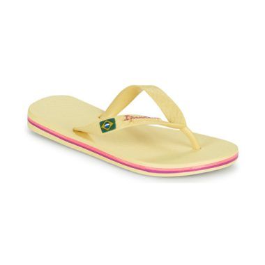 Infradito per bambina ragazza Ipanema CLAS BRASIL II KIDS in color giallo, ideali per l'estate. Comode e stilose, queste ciabatte estive sono perfette per le giornate al mare o in piscina. Realizzate con materiali di alta qualità, offrono comfort e supporto per i piedi delle più giovani. Scegli la vivacità del giallo per aggiungere un tocco di colore all'outfit estivo delle tue bambine.