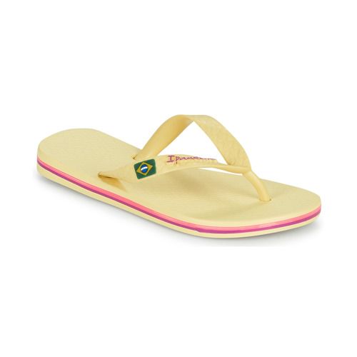 Infradito per bambina ragazza Ipanema CLAS BRASIL II KIDS in color giallo, ideali per l'estate. Comode e stilose, queste ciabatte estive sono perfette per le giornate al mare o in piscina. Realizzate con materiali di alta qualità, offrono comfort e supporto per i piedi delle più giovani. Scegli la vivacità del giallo per aggiungere un tocco di colore all'outfit estivo delle tue bambine.