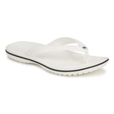 Infradito uomo Crocs CROCBAND FLIP bianchi, comodi e leggeri, perfetti per l'estate. Acquista ora per un look casual e rilassato, ideale per il mare e il tempo libero. Scopri la qualità e il comfort delle infradito Crocs.