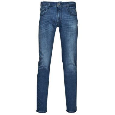 Jeans Slim Uomo Replay ANBASS Blu - jeans eleganti e comodi, perfetti per un look casual-chic. Realizzati in cotone di alta qualità, questi jeans offrono una vestibilità slim che valorizza la silhouette. Ideali per ogni occasione, dal giorno alla sera, sono un must-have nel guardaroba maschile. Scopri il comfort e lo stile dei jeans Replay ANBASS Blu, disponibili per un acquisto online facile e veloce.