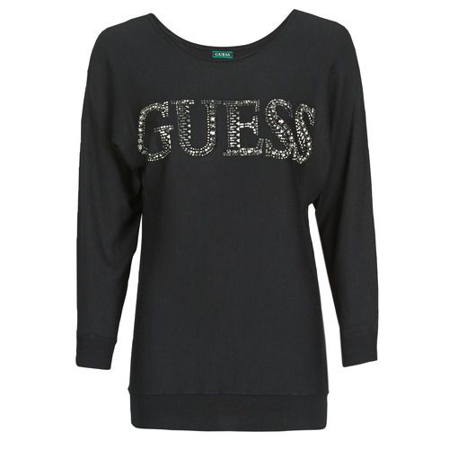Maglione Donna Guess TABITHA Nero, elegante pullover in morbido tessuto, ideale per outfit casual e chic. Perfetto per la stagione autunnale/invernale, si adatta facilmente a qualsiasi look. Disponibile in taglie diverse, è un must-have per il guardaroba femminile.