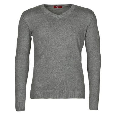 Maglione Uomo BOTD OOMAN Grigio, elegante e trendy, ideale per ogni occasione. Realizzato con materiali di alta qualità, offre comfort e stile. Perfetto per l'inverno, si abbina facilmente a jeans e pantaloni casual. Acquista ora per aggiungere un tocco di classe al tuo guardaroba!