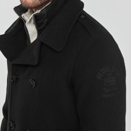 Petrol Industries Chaqueta chaqueton Abrigo de hombre negro 147.95