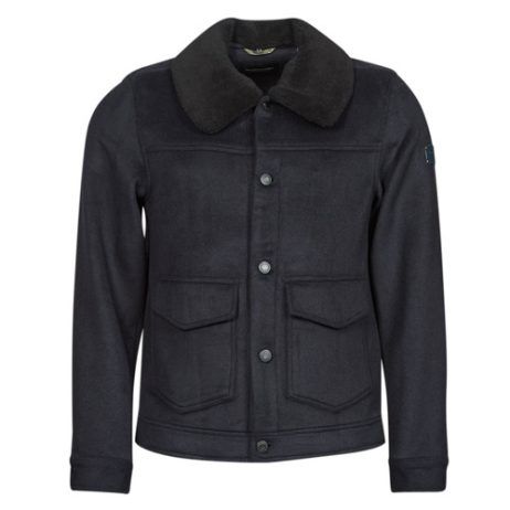 Cappotto Uomo Scotch & Soda SHERPA-TRIMMED WOOL in blu, realizzato in lana di alta qualità con dettagli in sherpa. Elegante e caldo, ideale per l'inverno. Perfetto per un look casual-chic. Scopri il comfort e lo stile del cappotto Scotch & Soda per il tuo guardaroba.