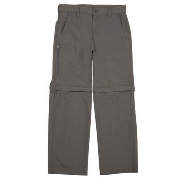 Pantalone Cargo ragazzo Columbia Silver Ridge IV Convertible Pant Grigio, ideale per attività all'aria aperta. Realizzato in tessuto leggero e traspirante, offre comfort e versatilità grazie alla sua funzione convertibile in pantaloni corti. Perfetto per escursioni, viaggi e tempo libero, questo pantalone è resistente all'acqua e dotato di tasche pratiche per riporre gli oggetti essenziali. Scegli il Columbia Pantalone Cargo per un look sporty e funzionale.