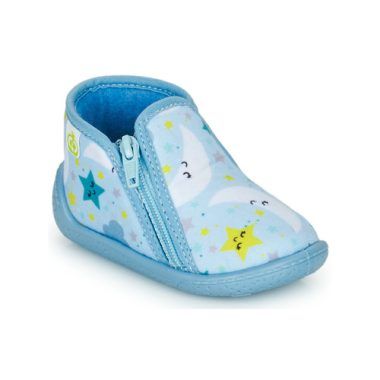 Pantofole per bambina Citrouille et Compagnie PIFOU Blu, calzature comode e colorate per ragazze, perfette per l'inverno. Design accattivante e comfort eccezionale, ideale per utilizzo domestico. Scarpe morbide e leggere, perfette per mantenere i piedi caldi e protetti. Acquista ora le pantofole Citrouille et Compagnie PIFOU per un look trendy e divertente!