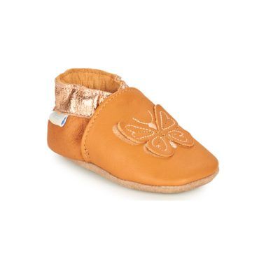 Pantofole bambina ragazza Robeez FLY IN THE WIND Marrone, comode e stilose, ideali per le prime passeggiate. Design unico con motivi a tema natura, suola antiscivolo, perfette per la crescita del piede. Disponibili in diverse taglie, queste pantofole sono un accessorio fondamentale per il guardaroba delle giovani fashioniste.