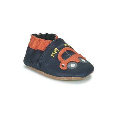 Pantofole Robeez per bambino ragazzo modello BEEP BEEP in colore marine, ideali per garantire comfort e stile. Realizzate con materiali di alta qualità, queste pantofole favoriscono la crescita sana del piede e sono perfette per l'uso indoor. Scopri il massimo della qualità con Robeez, il marchio leader in calzature per bambini.