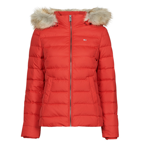 Tommy Jeans TJW BASIC HOODED DOWN JACKET Rouge Doudoune Femme 190.95