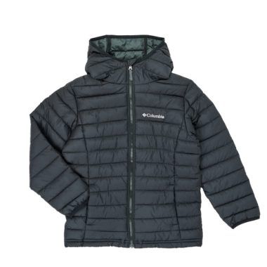 Piumino ragazzo Columbia POWDER LITE HOODED JACKET Nero, leggero e caldo, ideale per l'inverno. Realizzato in tessuto resistente all'acqua, offre comfort e protezione termica. Giacca con cappuccio perfetta per attività all'aperto e per il tempo libero, disponibile in nero elegante. Acquista ora per un look alla moda e funzionale!