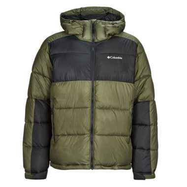 "Piumino Uomo Columbia Pike Lake II Hooded Jacket Kaki, ideale per l'inverno, confezione calda e resistente all'acqua, perfetto per escursioni e attività all'aperto."