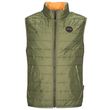 "Piumino Uomo Napapijri ACALMAR VEST Kaki, un elegante e pratico gilet invernale perfetto per le tue avventure all'aperto. Realizzato con materiali di alta qualità, offre comfort e calore, ideale per ogni stagione. Acquista ora il gilet Napapijri ACALMAR VEST Kaki e scopri lo stile unico e la funzionalità che solo Napapijri può offrire."