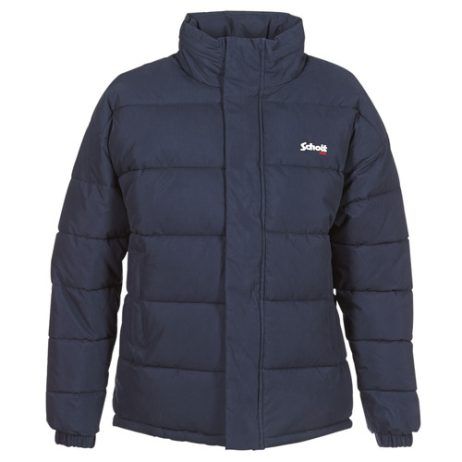 Piumino Uomo Schott NEBRASKA Blu, leggero e caldo, ideale per l'inverno. Giacca in piuma d'oca con design moderno e resistente. Perfetta per outfit casual e stili urbani. Disponibile su outletscarpeonline.it.