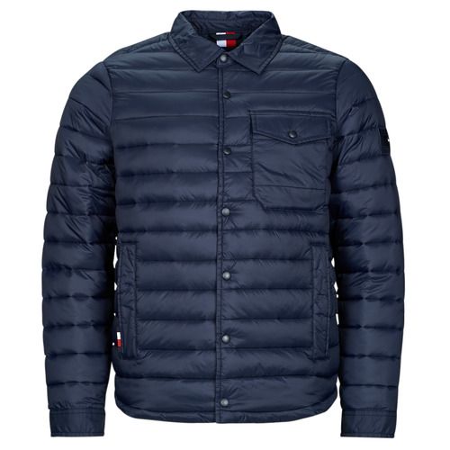 Piumino Uomo Tommy Hilfiger PACKABLE SHIRT JACKET Marine, giacca leggera e impermeabile, perfetta per la stagione. Style elegante e versatile, ideale per outfit casual e sportivi. Acquista ora per rimanere alla moda e caldo!