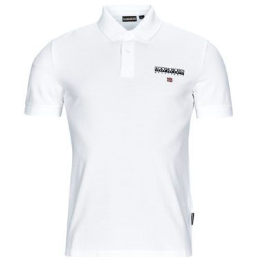 Polo Uomo Napapijri AYAS Bianco in cotone di alta qualità, perfetta per un look casual ed elegante. Design moderno con logo Napapijri, ideale per la stagione primavera-estate. Acquista ora per aggiungere un tocco di stile al tuo guardaroba!