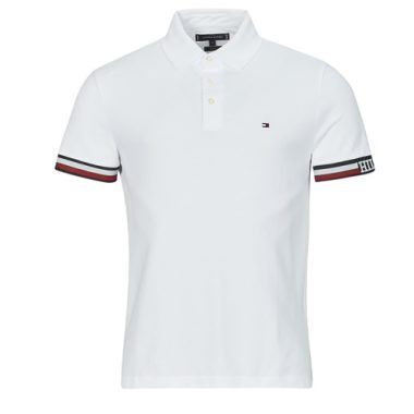 Polo uomo Tommy Hilfiger MONOTYPE FLAG CUFF SLIM FIT in bianco, elegante e di alta qualità. Perfetta per un look casual e raffinato, questa polo è ideale per ogni occasione. Acquista ora la tua polo Tommy Hilfiger e rendi il tuo stile unico con il suo design distintivo.