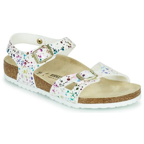 Sandali Birkenstock per bambina e ragazza modello RIO in color bianco, ideali per la stagione estiva. Questi sandali offrono comfort e stile, grazie al loro design ergonomico e alla qualità dei materiali utilizzati. Perfetti per passeggiate e attività all'aperto, i sandali RIO sono un must-have per le piccole fashioniste. Acquista ora i tuoi sandali Birkenstock Sandali bambina ragazza RIO Bianco per un look alla moda e confortevole.
