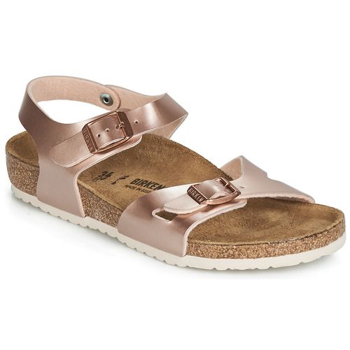 Sandali Birkenstock per bambina ragazza modello RIO in colore rosa, ideali per l'estate, realizzati con materiali di alta qualità per garantire comfort e sostenibilità. Perfetti per ogni occasione, dal parco al mare, questi sandali offrono supporto e stile per i piedi delle più giovani. Acquista ora i Birkenstock Sandali bambina ragazza RIO Rosa e fai felice la tua piccola!