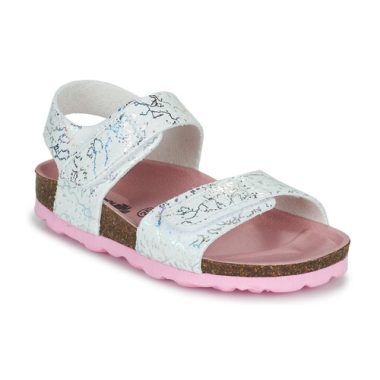 Sandali bambina ragazza Citrouille et Compagnie BELLI JOE in bianco, perfetti per l'estate. Stile elegante e comodo, ideali per ogni occasione. Acquista ora i migliori sandali per bambine!