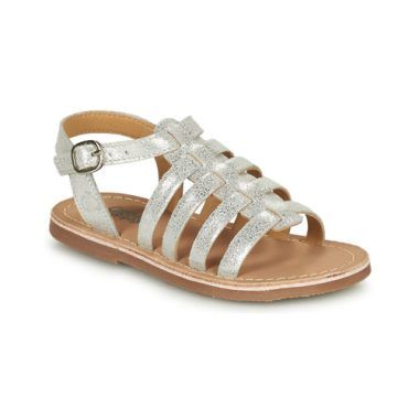 Sandali bambina ragazza Citrouille et Compagnie MAYANA in argento, eleganti e confortevoli, ideali per la stagione estiva. Perfetti per abbinamenti casual o per occasioni speciali, questi sandali offrono stile e praticità. Acquista ora i sandali Citrouille et Compagnie e fai brillare il tuo look!