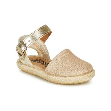 "Sandali Citrouille et Compagnie per bambina, modello MIOSOTIS in colore oro. Eleganti e alla moda, ideali per l'estate. Realizzati con materiali di alta qualità, questi sandali offrono comfort e stile per le ragazze. Perfetti per completare ogni outfit estivo."