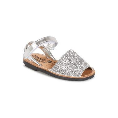 Sandali Citrouille et Compagnie SQUOUBEL argento per bambina, eleganti e confortevoli, ideali per ogni occasione estiva. Perfetti per completare il look delle ragazze con stile e praticità.
