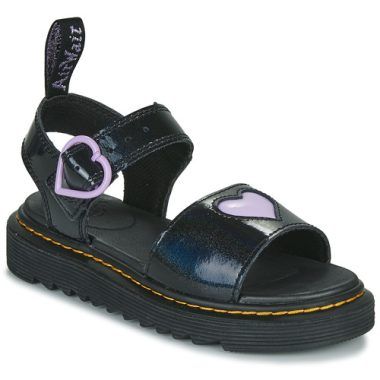 Sandali Dr. Martens per bambina ragazza modello MARLOWE HEARTS J in nero, caratterizzati da un design elegante e confortevole, perfetti per ogni occasione. Questi sandali sono ideali per la stagione estiva, combinando stile e resistenza, perfetti per le giovani trendsetter. Acquista ora gli unici e inconfondibili sandali Dr. Martens!