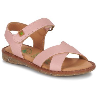 "Sandali El Naturalista Atenas rosa per bambina e ragazza, ideale per la stagione estiva. Realizzati con materiali ecologici e design comfortevole, questi sandali offrono stile e praticità per le piccole avventuriere. Perfetti per passeggiate e giochi all'aperto, un must-have per la moda infantile."