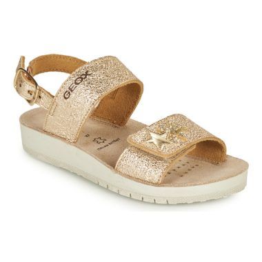 Sandali Geox per bambina ragazza modello SANDAL COSTAREI GI in color oro, eleganti e confortevoli, ideali per la stagione estiva. Perfetti per ogni occasione: dal gioco al tempo libero, garantendo stile e qualità. Acquista i migliori sandali Geox, design italiano e grande traspirabilità per il massimo comfort dei piedi delle tue bambine.