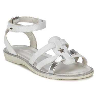 "Sandali Mod'8 HOPAL per bambina in bianco, eleganti e comodi, perfetti per la stagione estiva. Design trendy e materiali di alta qualità, ideali per rendere ogni passo delle piccole un momento di stile e confort. Perfetti per occasioni casual o eventi speciali."