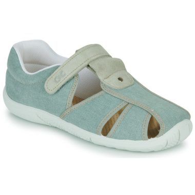 Sandali bambino ragazzo Citrouille et Compagnie modello FIJOSAN in colore verde, ideali per la stagione estiva. Design alla moda e confortevoli, perfetti per le avventure all'aperto. Acquista ora i sandali FIJOSAN per garantire stile e comodità al tuo bambino!